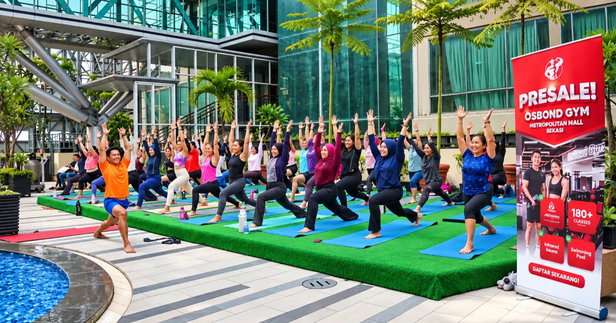 Menikmati Hatha Yoga Bersama Adam di Swimming Pool Hotel Horison Metropolitan Mall Bekasi